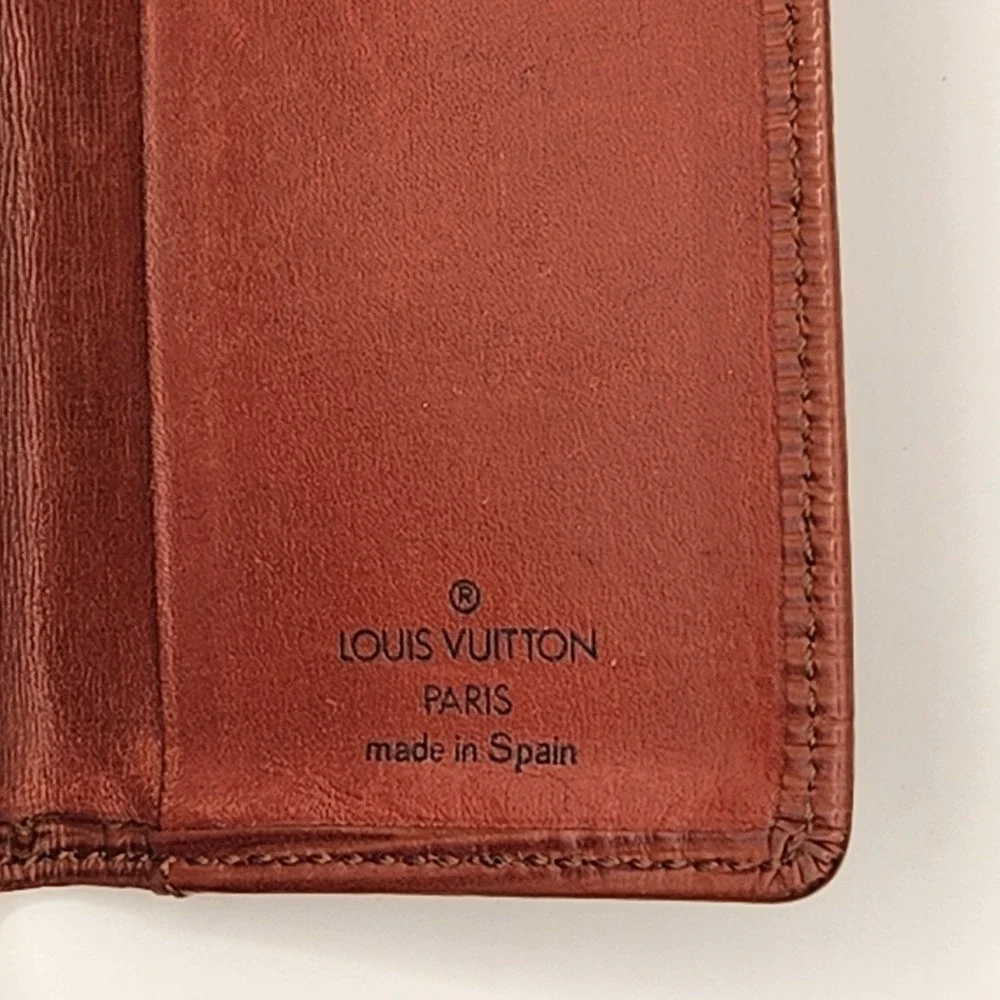 Louis Vuitton Epi Leather Pocket Organizer Kenyan Fawn Wallet Card Case Spain